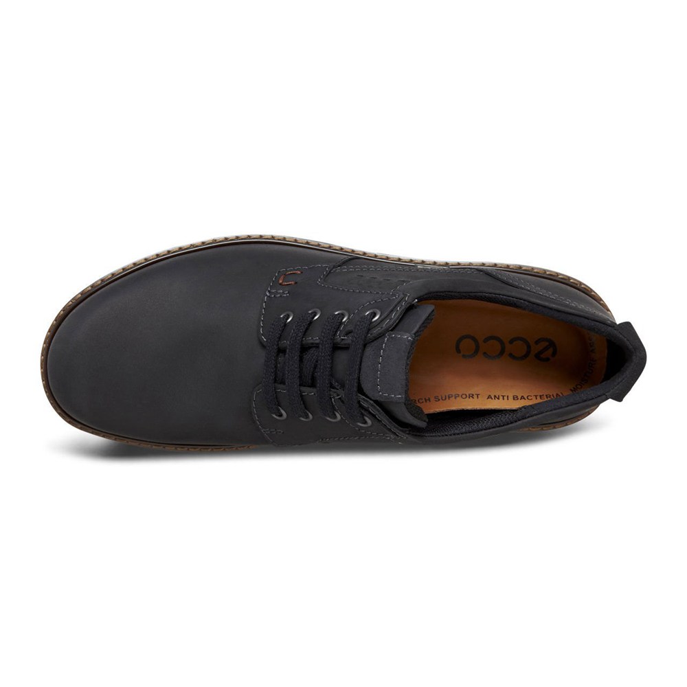 Mens Dress Shoes - ECCO Turn Gtx Plain Toe Tie - Black - 2678ZGCNJ